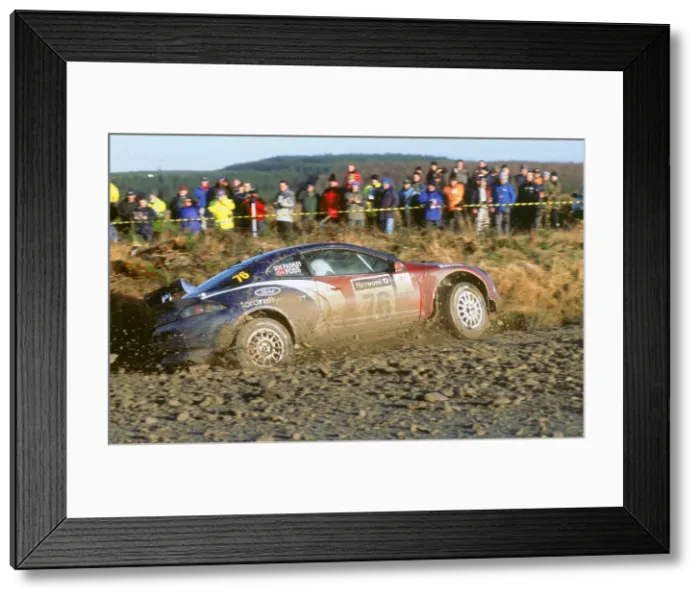 Framed Print : 2002 Ford Puma driven by Alexander Foss on Network Q Rally Framed Print : 2002 Ford Puma driven by Alexander Foss on Network Q Rally