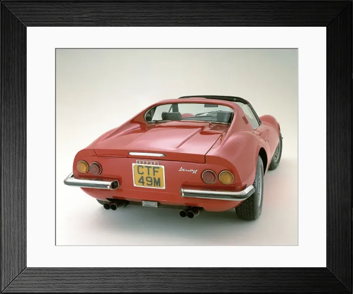 Framed Print : 1974 Ferrari Dino 246 GTS Framed Print : 1974 Ferrari Dino 246 GTS