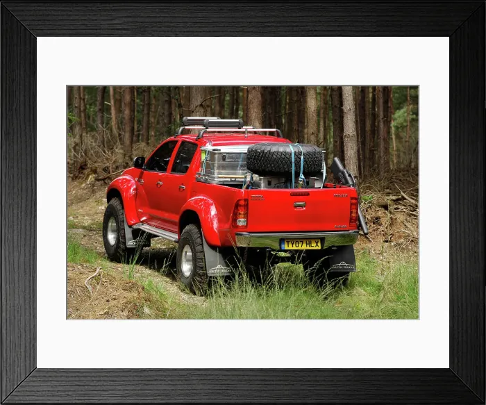 Framed Print : 2007 Toyota HiLux Arctic Explorer Framed Print : 2007 Toyota HiLux Arctic Explorer