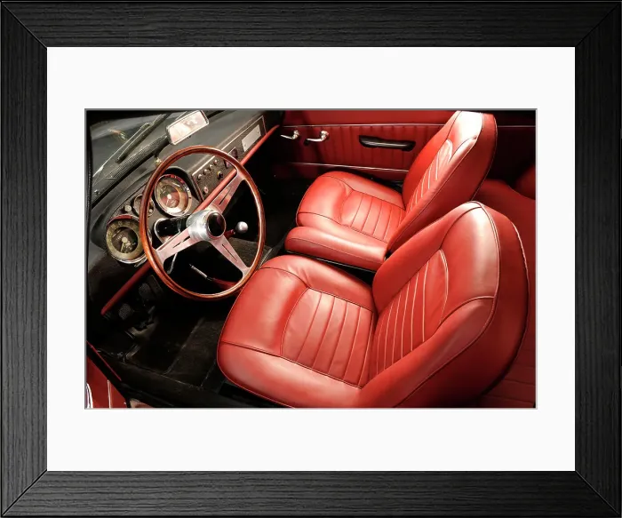 Framed Print : Fiat 1600s split window 1963. Artist: Simon Clay Framed Print : Fiat 1600s split window 1963. Artist: Simon Clay