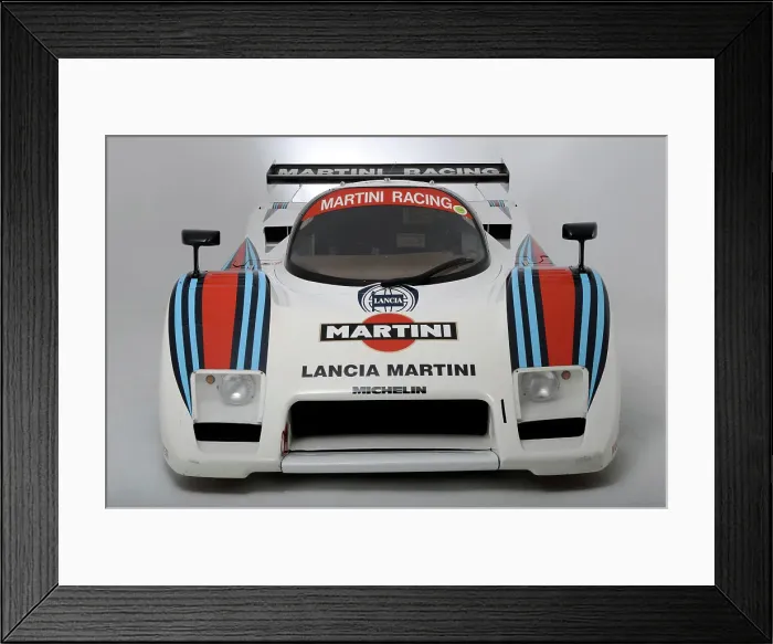 Framed Print : Lancia Martini Le Mans car chasis no 0007 1983. Artist: Simon Clay Framed Print : Lancia Martini Le Mans car chasis no 0007 1983. Artist: Simon Clay