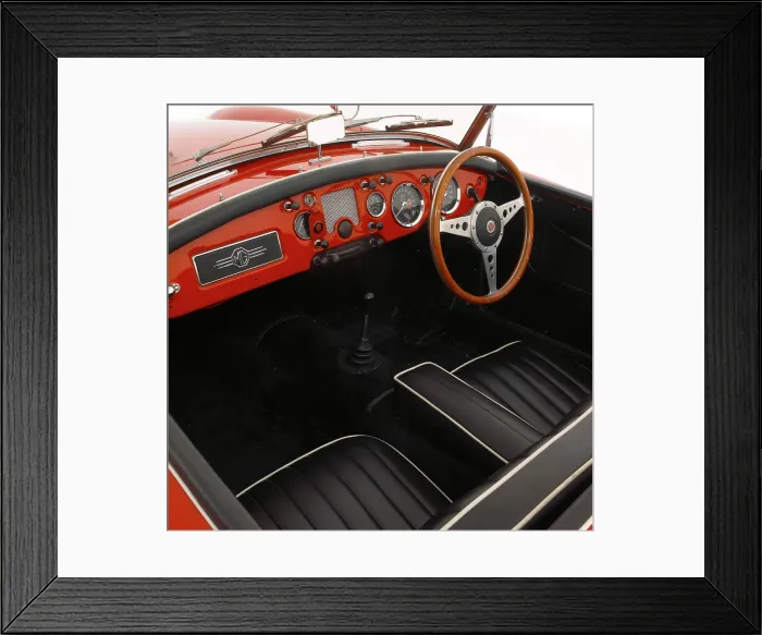 Framed Print : 1957 MG A. Interior of 1957 MG A Framed Print : 1957 MG A. Interior of 1957 MG A