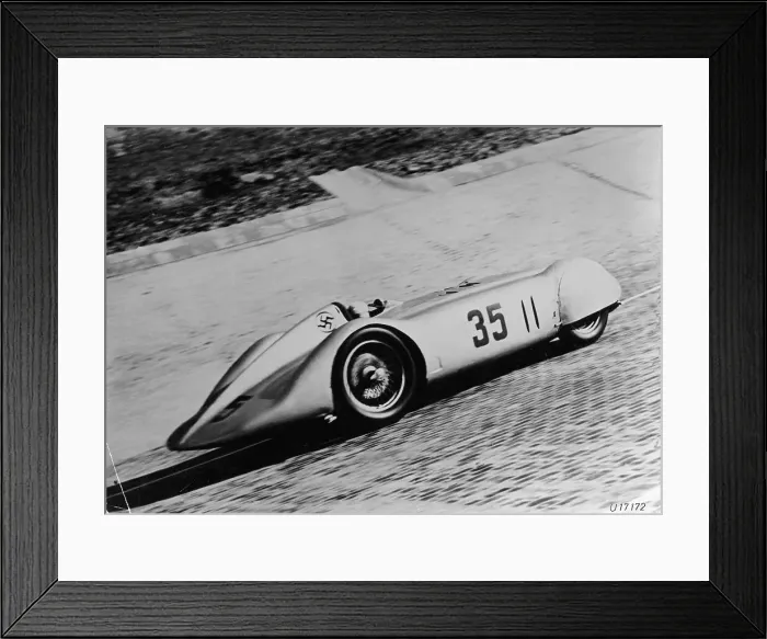 Framed Print : Mercedes Streamliner car of Rudolf Caracciola in the Avusrennen race, Berlin, Germany, 1937 Framed Print : Mercedes Streamliner car of Rudolf Caracciola in the Avusrennen race, Berlin, Germany, 1937