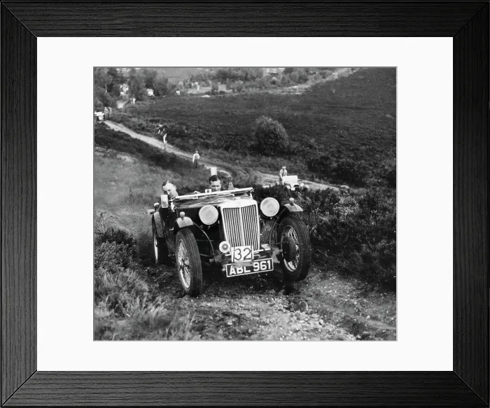 Framed Print : MG TA competing on Lawrence Cup trial Framed Print : MG TA competing on Lawrence Cup trial