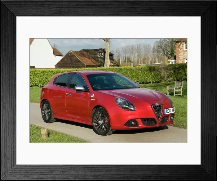Framed Print : 2010 Alfa Romeo Giulietta 1750 Cloverleaf Framed Print : 2010 Alfa Romeo Giulietta 1750 Cloverleaf