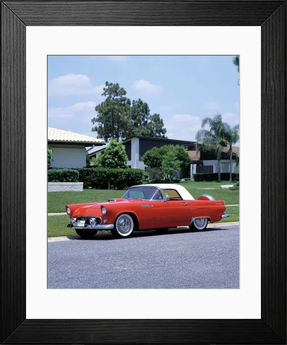 Framed Print : 1956 Ford Thunderbird Framed Print : 1956 Ford Thunderbird