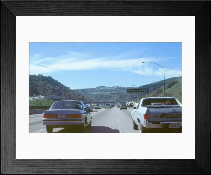 Framed Print : Los Angeles Freeway, 1989 Framed Print : Los Angeles Freeway, 1989