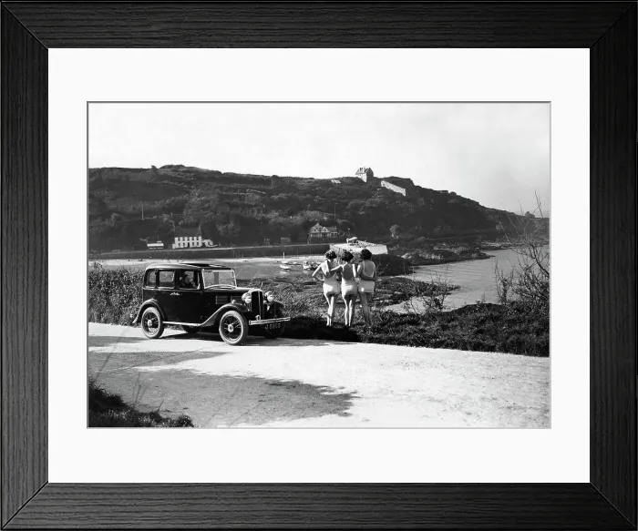Framed Print : 1932 Standard Little Nine saloon at Royal Bay, Jersey Framed Print : 1932 Standard Little Nine saloon at Royal Bay, Jersey