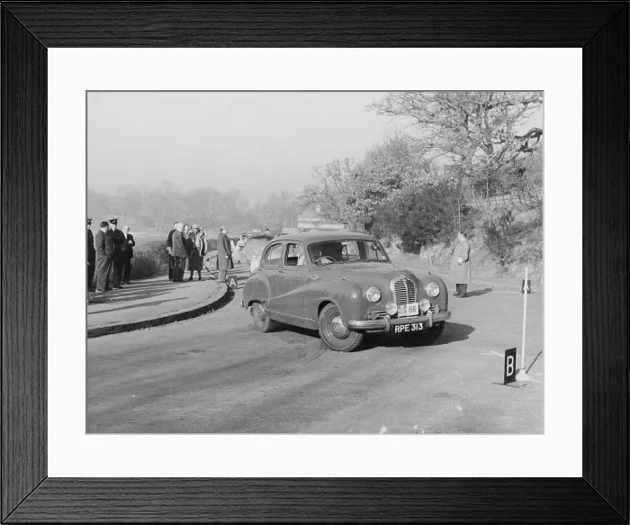 Framed Print : Austin A70 Hereford Saloon, RAC International Rally, 1953 Framed Print : Austin A70 Hereford Saloon, RAC International Rally, 1953