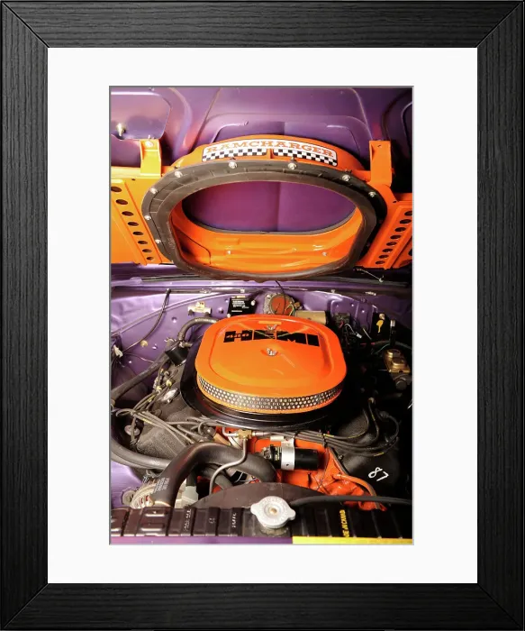Framed Print : Dodge Coronet Hemi RT 1970. Artist: Simon Clay Framed Print : Dodge Coronet Hemi RT 1970. Artist: Simon Clay