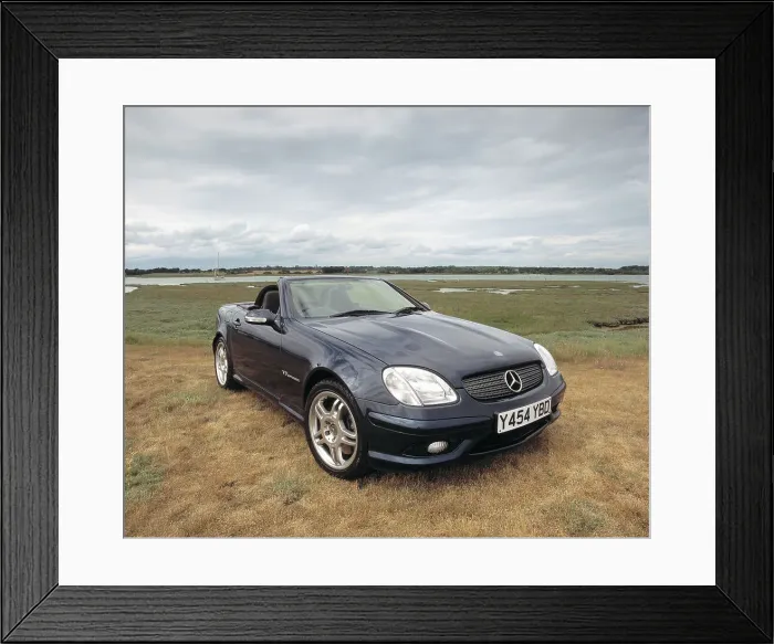 Framed Print : 2001 Mercedes Benz SLK 320 AMG Framed Print : 2001 Mercedes Benz SLK 320 AMG