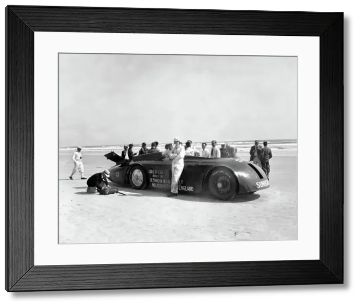 Framed Print : Sunbeam 1000hp World Land speed record attempt at Daytona 1927 Framed Print : Sunbeam 1000hp World Land speed record attempt at Daytona 1927