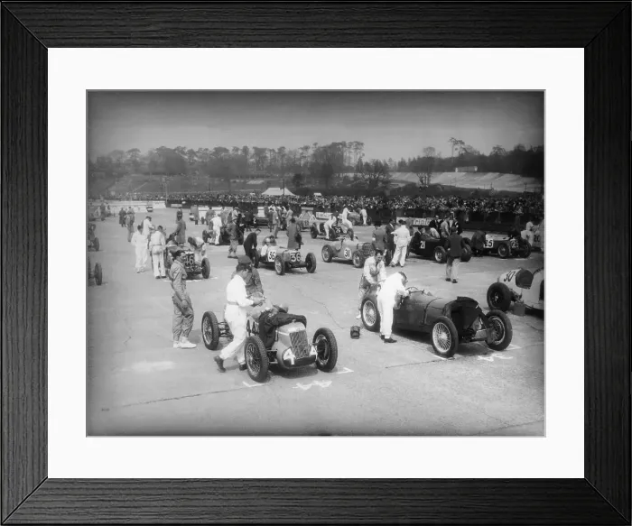 Framed Print : The Brooklands Trophy Race, 1937 Framed Print : The Brooklands Trophy Race, 1937