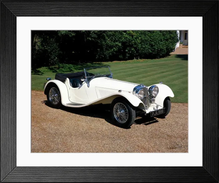 Framed Print : 1937 Jaguar SS100 Framed Print : 1937 Jaguar SS100