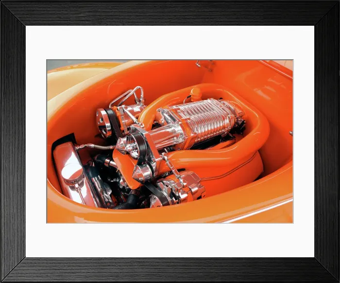 Framed Print : Ford Custom Orange Crush 1939. Artist: Simon Clay Framed Print : Ford Custom Orange Crush 1939. Artist: Simon Clay