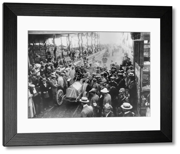 Framed Print : Vincenzo Trucco at the start of the Targa Florio, Sicily, 1908 Framed Print : Vincenzo Trucco at the start of the Targa Florio, Sicily, 1908