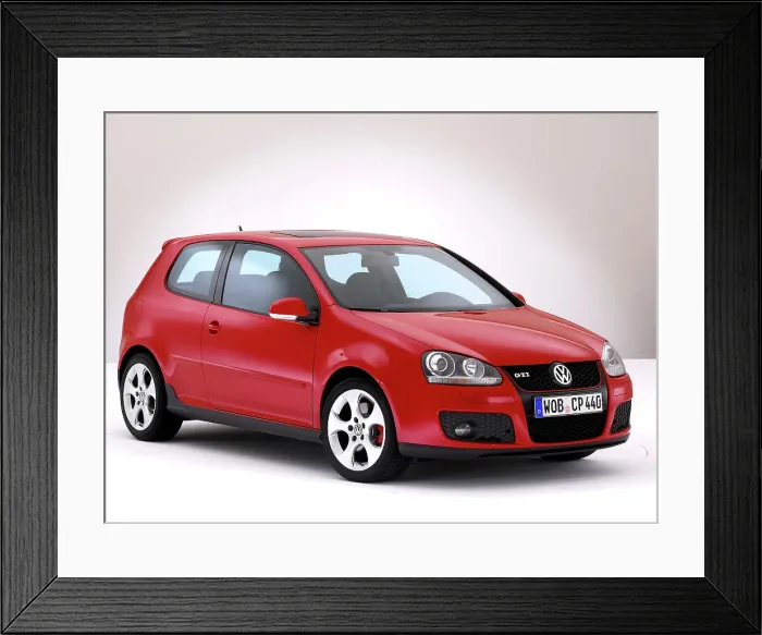 Framed Print : 2004 VW Golf Gti Framed Print : 2004 VW Golf Gti