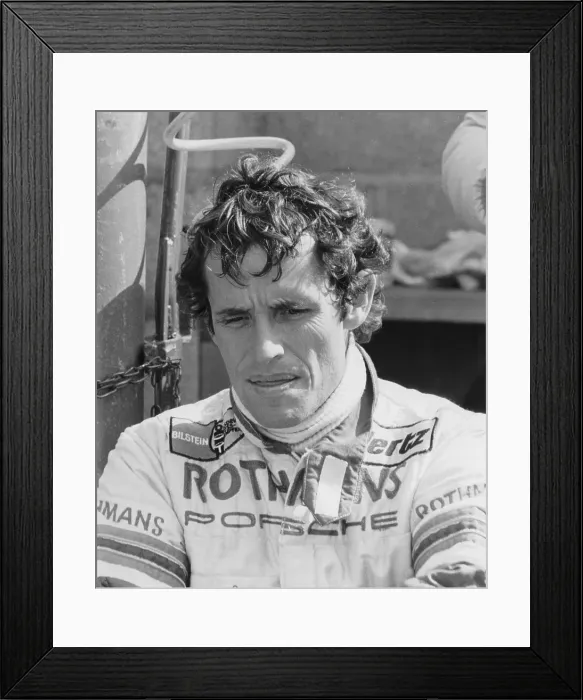 Framed Print : Jacky Ickx, c1982-c1985 Framed Print : Jacky Ickx, c1982-c1985