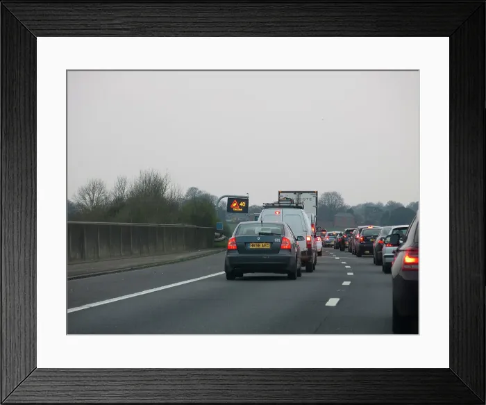 Framed Print : M3 Motorway 2014 Framed Print : M3 Motorway 2014