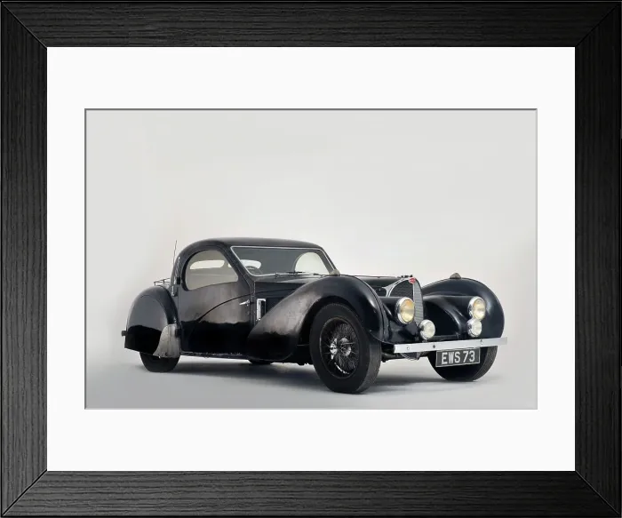 Framed Print : Bugatti type 57S 1937. Artist: Simon Clay Framed Print : Bugatti type 57S 1937. Artist: Simon Clay