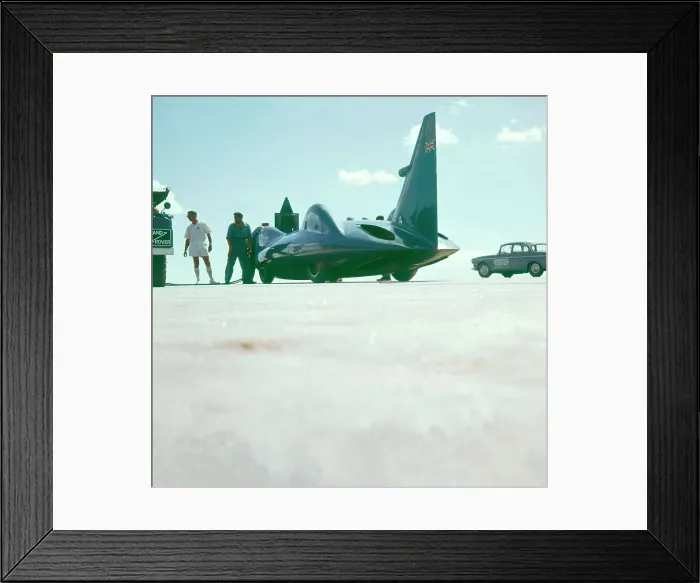 Framed Print : 1963 Bluebird CN7 at Lake Eyre, Australia Framed Print : 1963 Bluebird CN7 at Lake Eyre, Australia