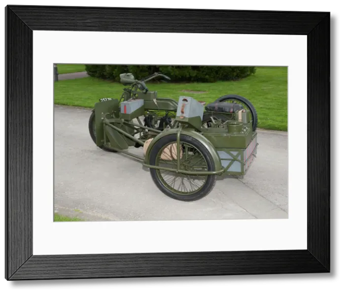 Framed Print : 1917 Vickers Clyno Combination Framed Print : 1917 Vickers Clyno Combination