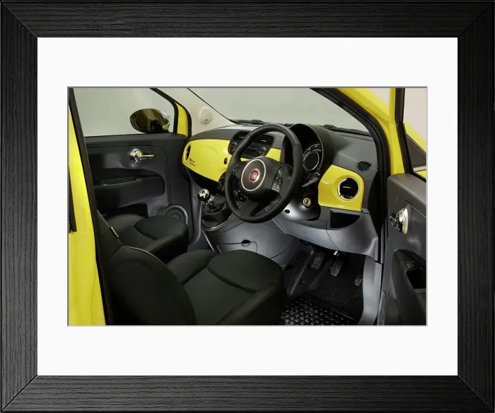 Framed Print : 2010 Fiat 500 Framed Print : 2010 Fiat 500