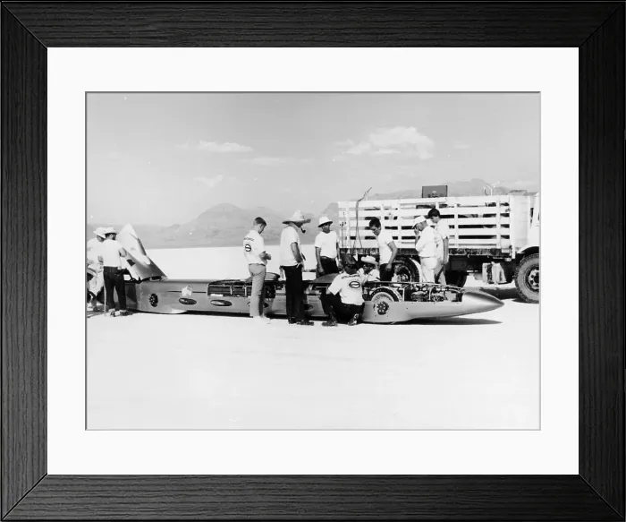 Framed Print : Goldenrod Land Speed Record car, Bonneville Salt Flats, Utah, USA, 1965 Framed Print : Goldenrod Land Speed Record car, Bonneville Salt Flats, Utah, USA, 1965