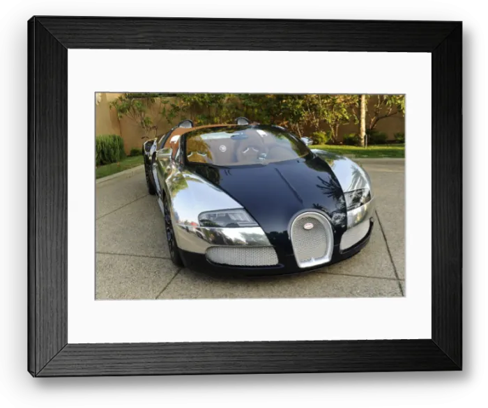 Framed Print : 2009 Bugatti Veyron Sang Bleu Framed Print : 2009 Bugatti Veyron Sang Bleu