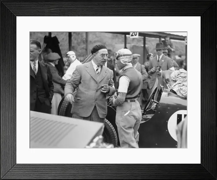 Framed Print : Tazio Nuvolari at the Ulster TT race, 1933 Framed Print : Tazio Nuvolari at the Ulster TT race, 1933