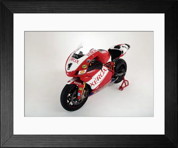 Framed Print : 2006 Ducati 999 Xerox, Troy Bayliss Superbike.Moto GP championship winner Framed Print : 2006 Ducati 999 Xerox, Troy Bayliss Superbike.Moto GP championship winner