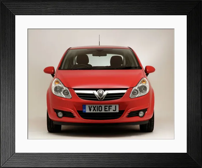 Framed Print : 2010 Vauxhall Corsa 1.4 Framed Print : 2010 Vauxhall Corsa 1.4