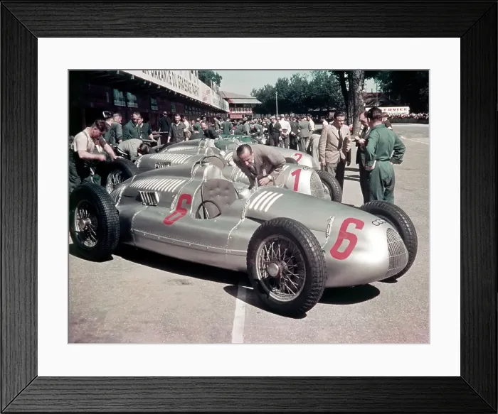 Framed Print : 1938 Auto Unions, (c1938?) Framed Print : 1938 Auto Unions, (c1938?)