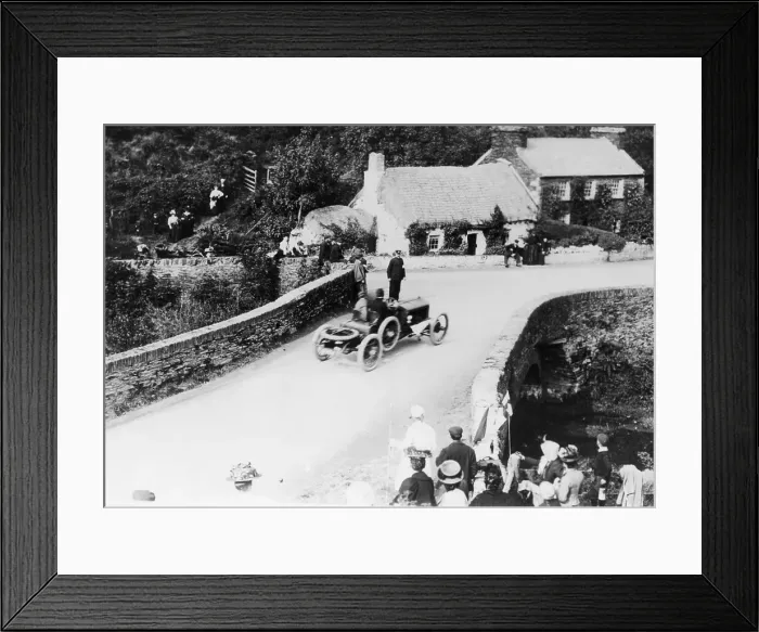 Framed Print : T Thornycroft in a TT race, 1908 Framed Print : T Thornycroft in a TT race, 1908