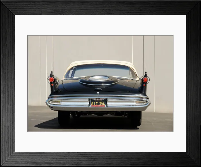 Framed Print : Chrysler Imperial convertible 1959. Artist: Simon Clay