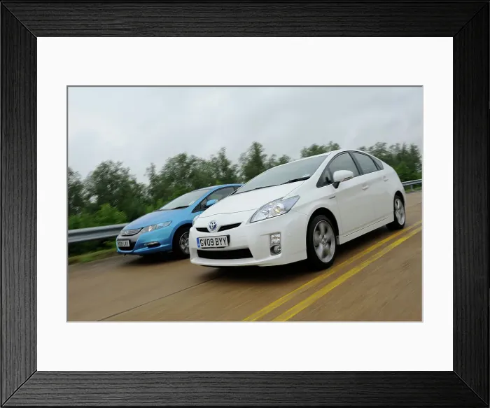 Framed Print : Toyota Prius 2009. Artist: Simon Clay Framed Print : Toyota Prius 2009. Artist: Simon Clay