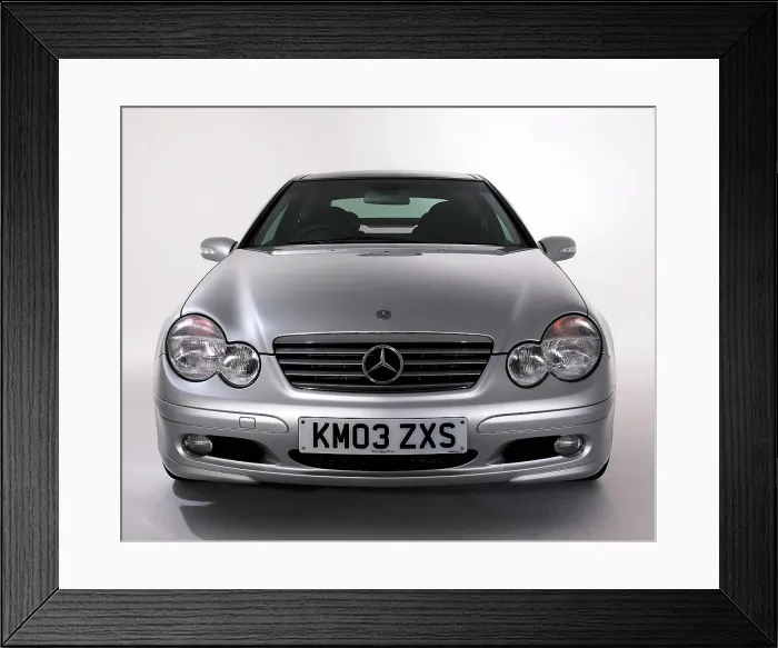 Framed Print : 2003 Mercedes Benz C200k Coupe Framed Print : 2003 Mercedes Benz C200k Coupe