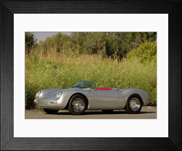 Framed Print : 1956 Porsche Spyder - James Dean replica. Artist: Simon Clay Framed Print : 1956 Porsche Spyder - James Dean replica. Artist: Simon Clay