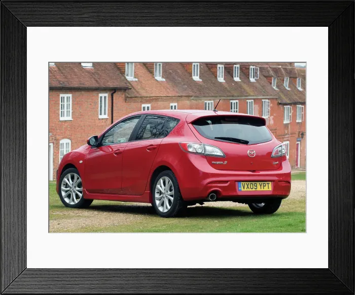Framed Print : 2009 Mazda 3 2.2D Sport Framed Print : 2009 Mazda 3 2.2D Sport