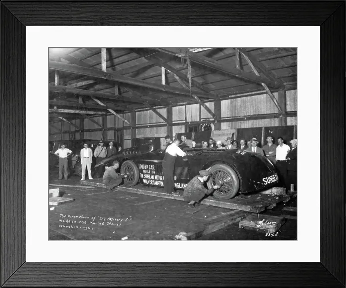 Framed Print : Sunbeam 1000hp World Land speed record attempt at Daytona 1927 Framed Print : Sunbeam 1000hp World Land speed record attempt at Daytona 1927
