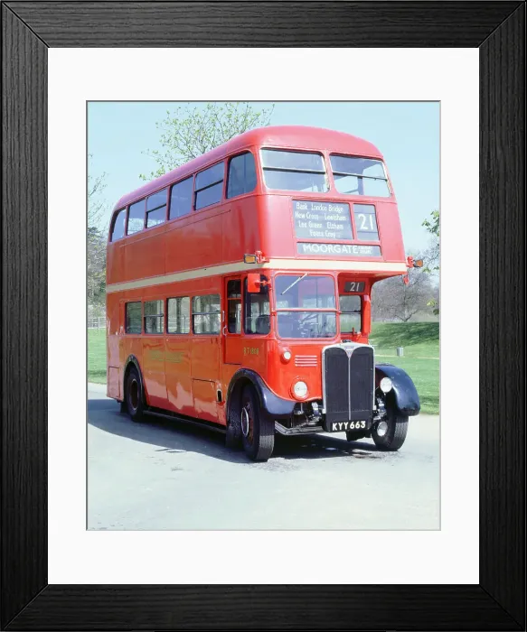 Framed Print : 1950 AEC RT double decker London bus Framed Print : 1950 AEC RT double decker London bus