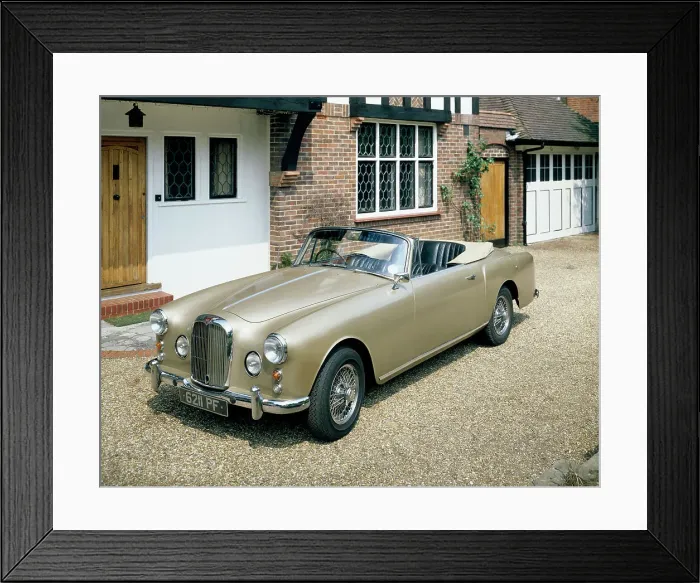 Framed Print : A 1963 Alvis car parked on a gravel driveway Framed Print : A 1963 Alvis car parked on a gravel driveway