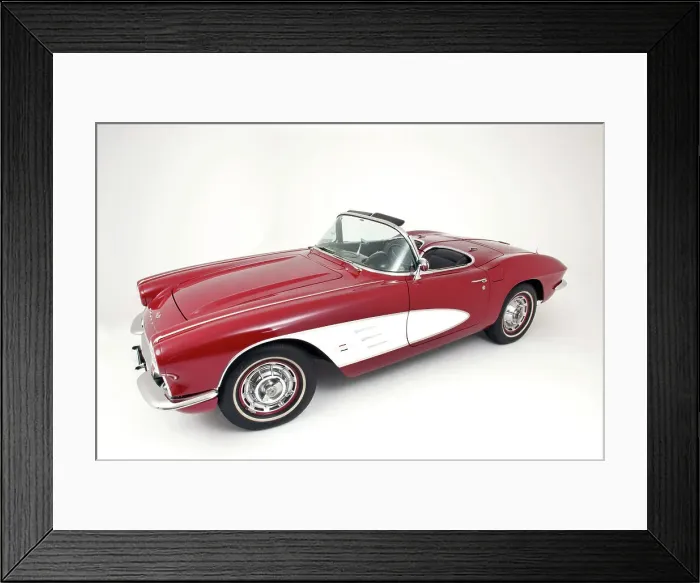 Framed Print : 1961 Chevrolet Corvette C1 Convertible Framed Print : 1961 Chevrolet Corvette C1 Convertible