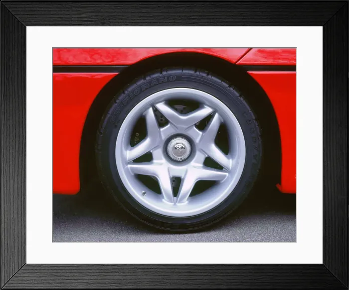 Framed Print : 1996 Ferrari F50 wheel Framed Print : 1996 Ferrari F50 wheel
