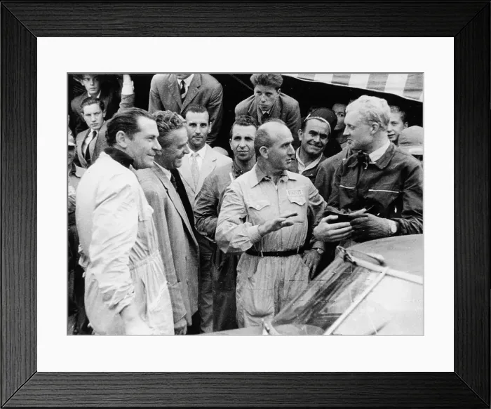 Framed Print : Giuseppe Farina and Mike Hawthorn, Spa-Francorchamps, Belgium, 1953 Framed Print : Giuseppe Farina and Mike Hawthorn, Spa-Francorchamps, Belgium, 1953