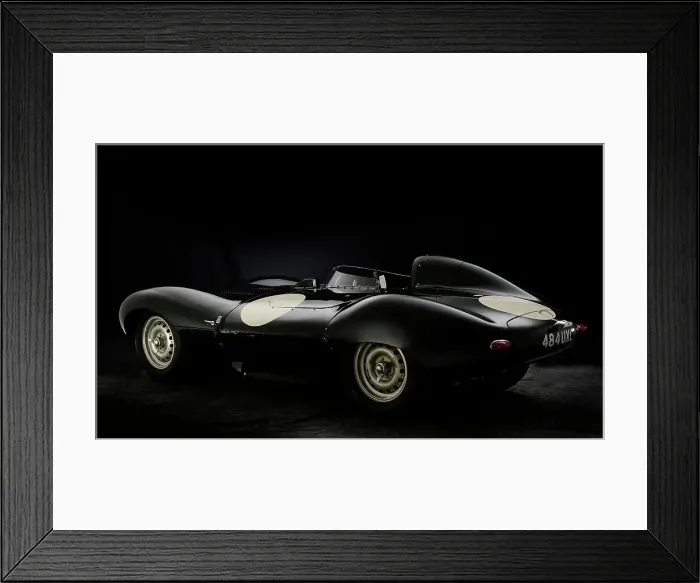 Framed Print : 1956 Jaguar D type