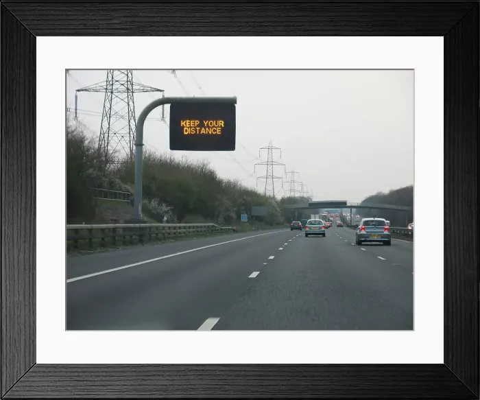 Framed Print : M3 Motorway 2014 Framed Print : M3 Motorway 2014