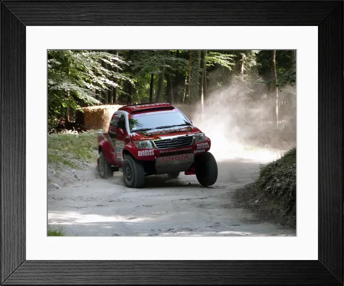Framed Print : Toyota Hi Lux rally car at Goodwood Festival of Speed 2013 Framed Print : Toyota Hi Lux rally car at Goodwood Festival of Speed 2013