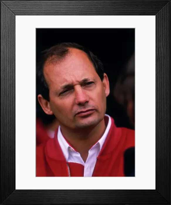 Framed Print : Ron Dennis, McLaren Formula 1 team manager, British Grand Prix, Silverstone, Northamptonshire, 1989 Framed Print : Ron Dennis, McLaren Formula 1 team manager, British Grand Prix, Silverstone, Northamptonshire, 1989