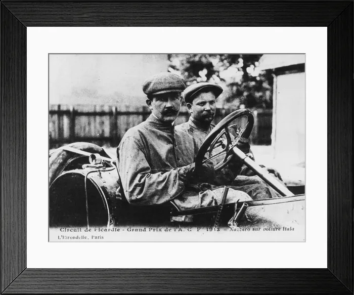Framed Print : Felice Nazzaro behind the wheel of an Itala, French Grand Prix, Amiens, 1913 Framed Print : Felice Nazzaro behind the wheel of an Itala, French Grand Prix, Amiens, 1913